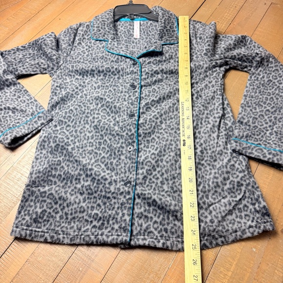 Gilligan & O’Malley NWOT Leopard Print Pajama Set Button Front Size Small Medium - Picture 9 of 16